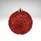 Red Glitter Christmas Ornament | 120MM Sequin Shatterproof Ball-XY881624